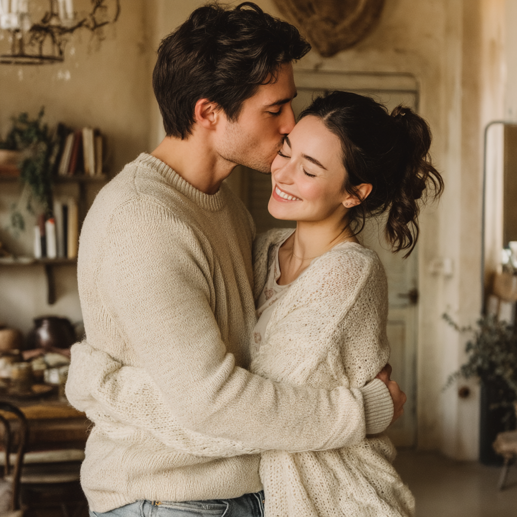 Couple kissing